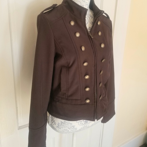 Brown Zip Up Jacket ~ Dollhouse - Picture 5 of 7